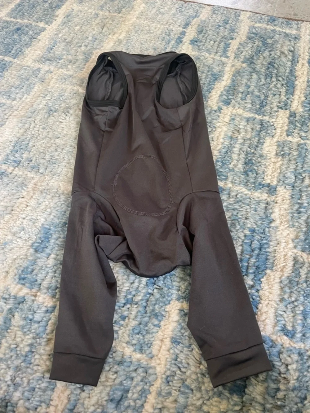 Lele Pet Gray Dog Swimsuit Bodysuit size Medium - Zip Up NWT